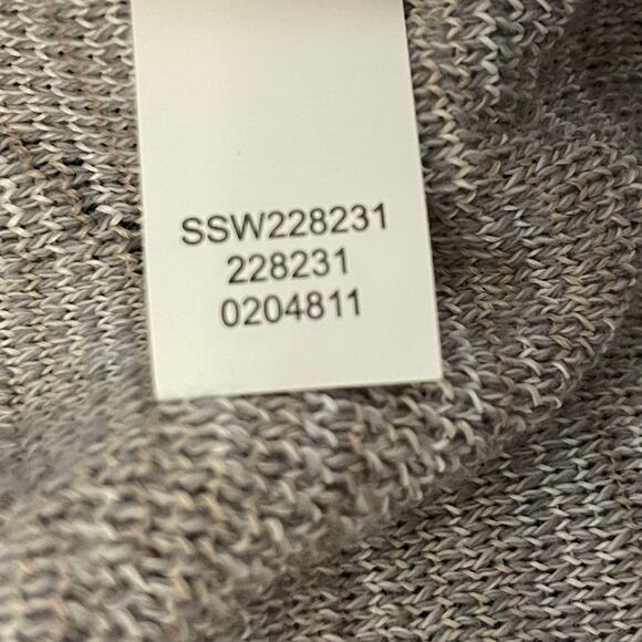 J. Jill purejill Open Front Cardigan Sweater Artisanal Design Women's S Gray Tan - Picture 11 of 11